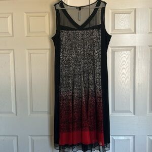 SLNY MIDI Layered Dress